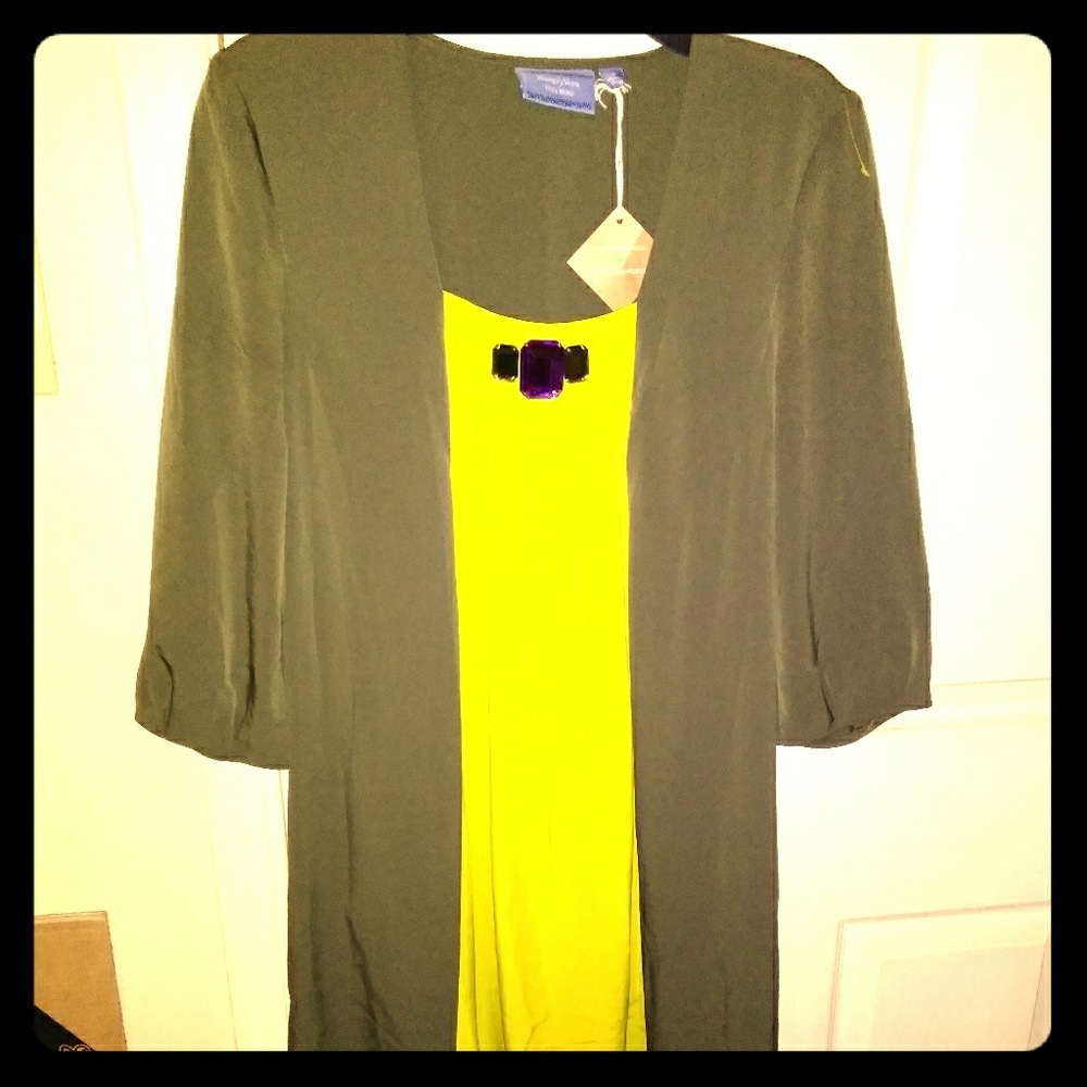 Vera Wang, Beautiful Olive Dress!  A Must Have!